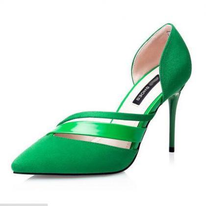 Fashion High-heeled Pointed Toe Hihg Heels Shoes..