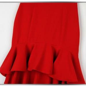 Slim Fishtail Skirt Pleated Skirts Mdf