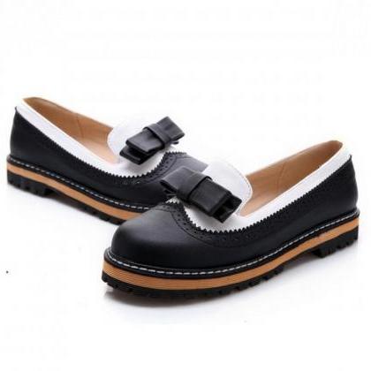 Women's Pure Color Round Toe Flat..
