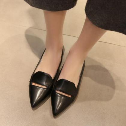 Loafers Flats Women Fashion Simple Hollow Solid..