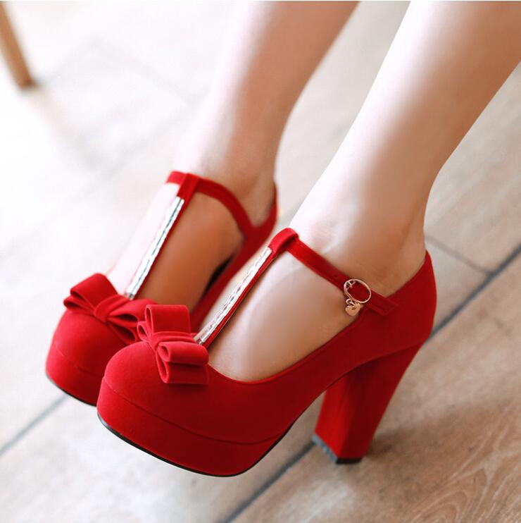 Women's Pure Color Ankle Strap High Heel Pump Sandals on Luulla