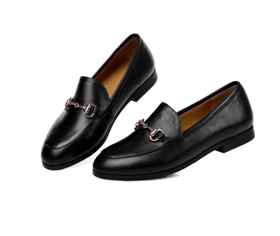Women's Leather Slip-on Leather Loafers
